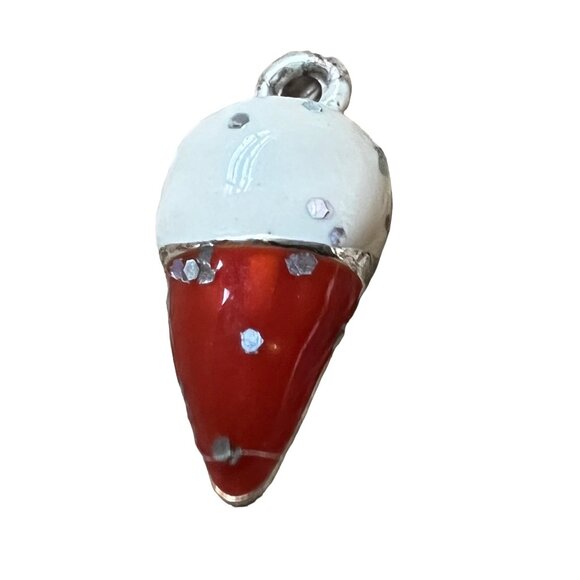 Ice Cream Cone Charm 0.75" for Crafting Jewelry Necklace Bracelet - Picture 4 of 6